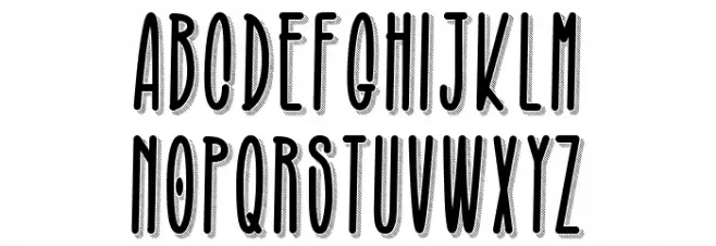 Broughesnaro Schriftart Groß