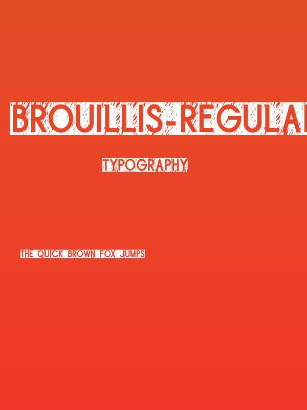 Brouillis-Regular Poster