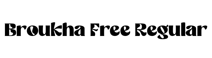 Broukha Free Regular  font caratteri gratis