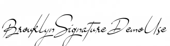 Brouklyn Signature Demo Use  font caratteri gratis