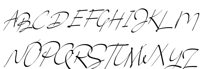 Brouklyn Signature Demo Use Font UPPERCASE