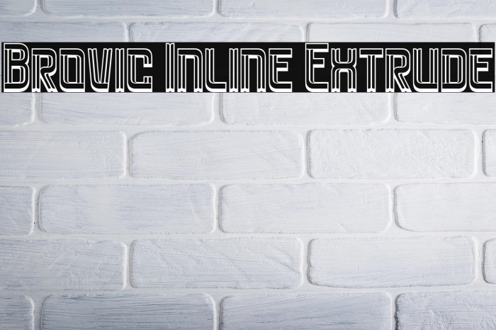 Brovic Inline Extrude Caratteri examples