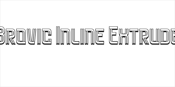 Brovic Inline Extrude Logo