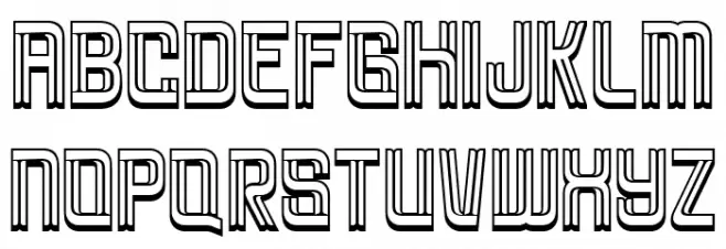 Brovic Inline Extrude Caratteri MINUSCOLO