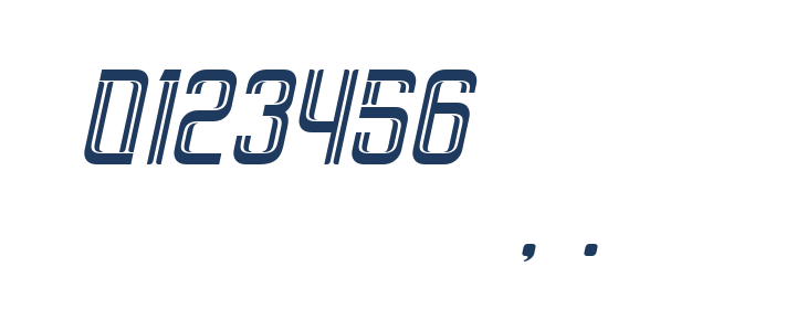 Brovic Inline Oblique Other Characters