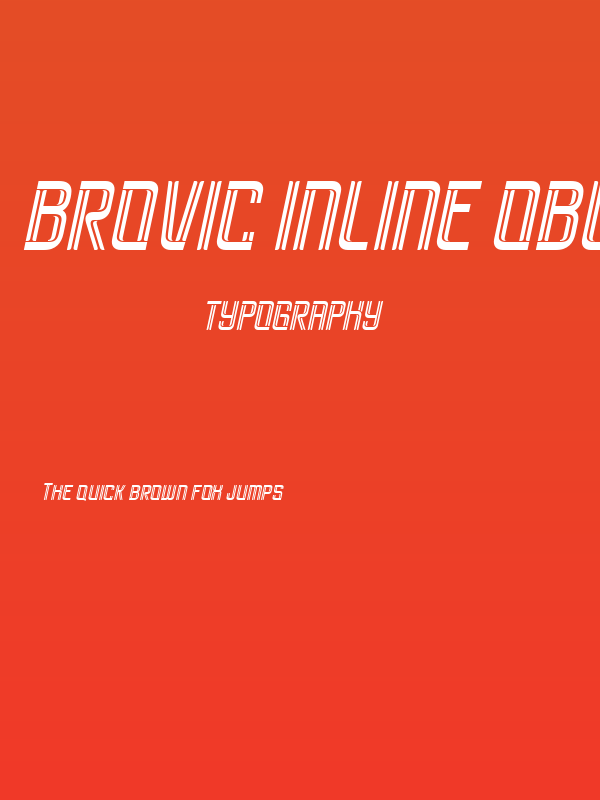Brovic Inline Oblique Poster