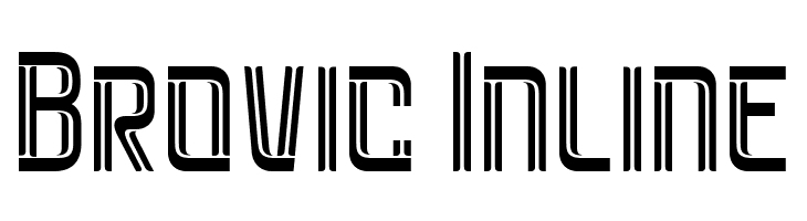 Brovic Inline  font caratteri gratis