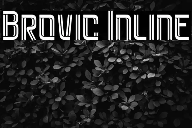 Brovic Inline Caratteri examples