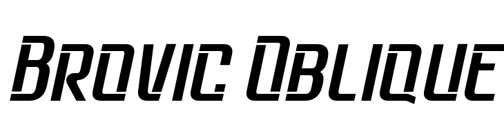 Brovic Oblique  font caratteri gratis