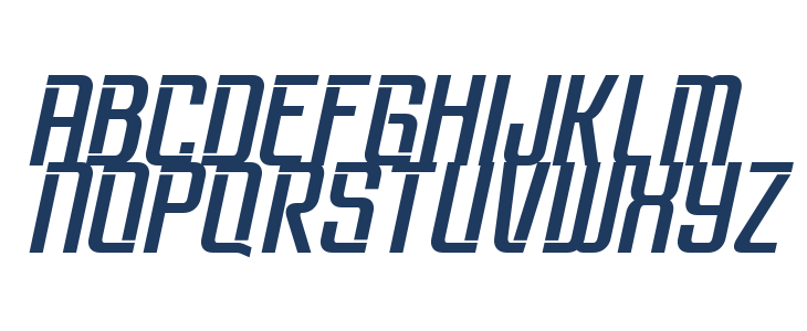 Brovic Oblique Uppercase