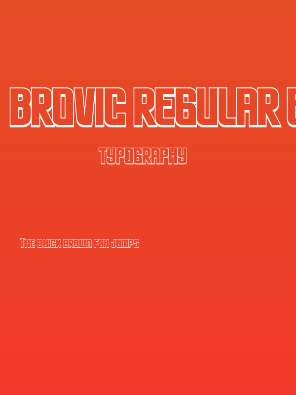 Brovic Regular Extrude Poster