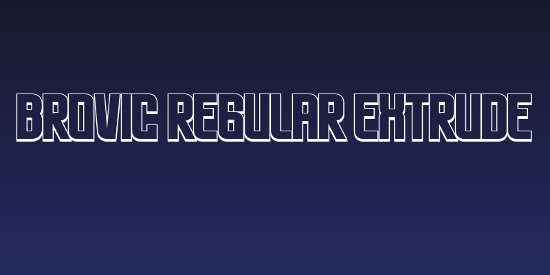 Brovic Regular Extrude Social Header