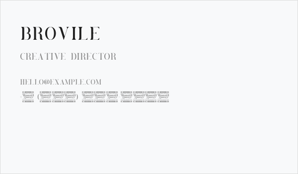 Brovile Business Card