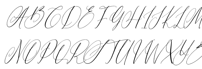 Brown Amsonia Font UPPERCASE