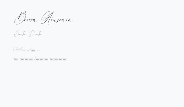 Brown Amsonia Business Card