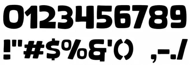 Brown Beige Font OTHER CHARS