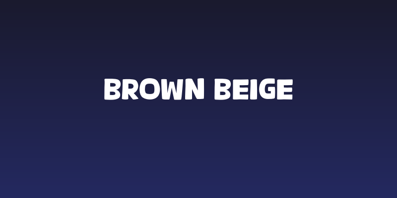 Brown Beige Social Header