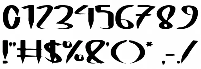 Brown Cake Font OTHER CHARS