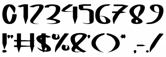 Brown Cake Font OTHER CHARS