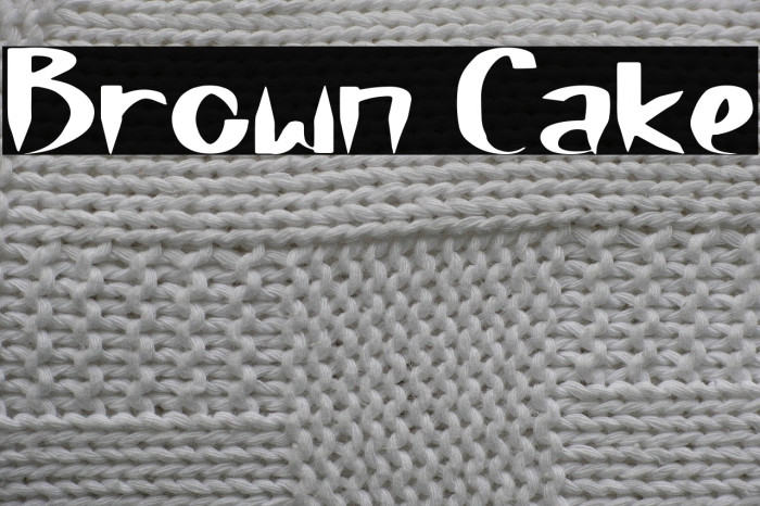 Brown Cake Example 1