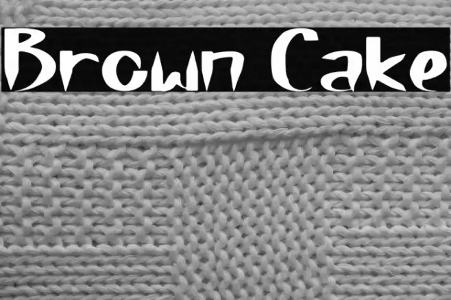 Brown Cake Font examples