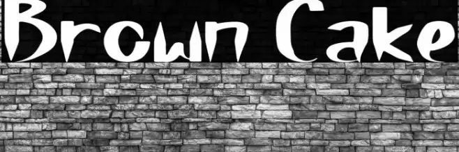 Brown Cake Font examples