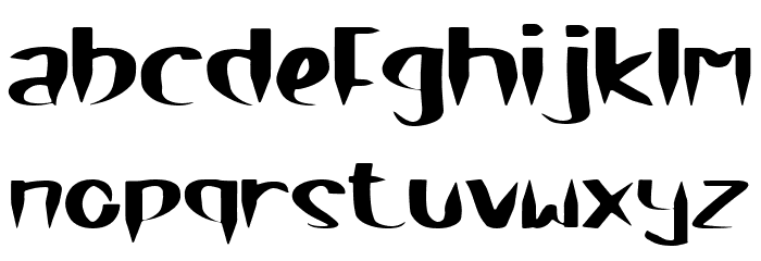 Brown Cake Font LOWERCASE