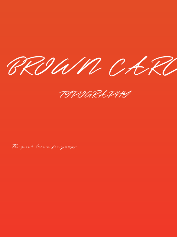 Brown Carlson Poster