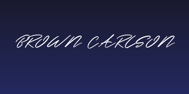 Brown Carlson Social Header