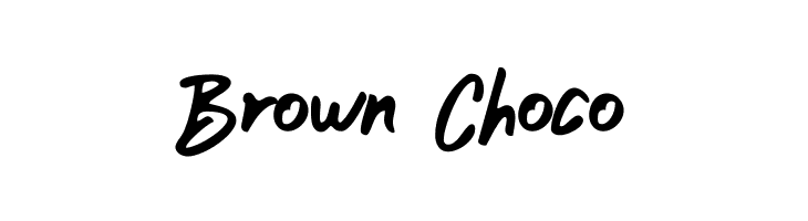 Brown Choco  les polices de caractères gratuit tlcharger