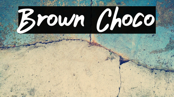 Brown Choco Font examples