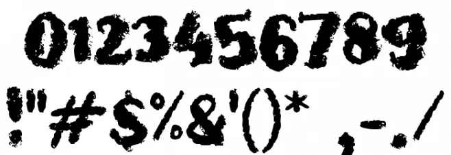 Brown Chocolate Font OTHER CHARS