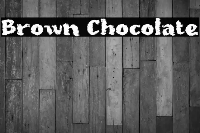 Brown Chocolate Font examples
