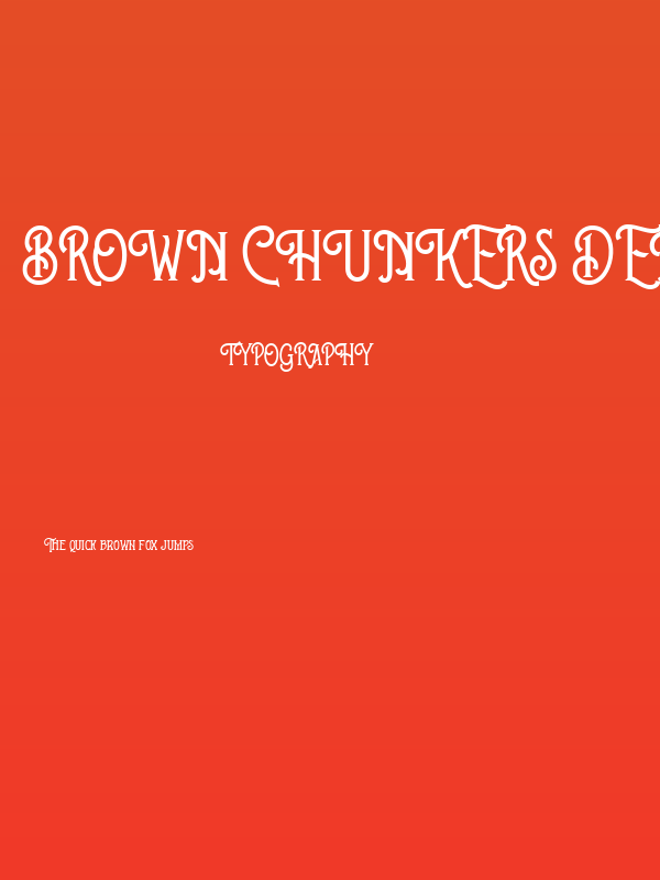 Brown Chunkers DEMO Poster