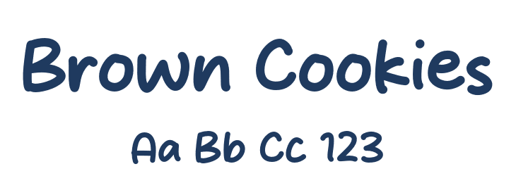 Brown Cookies Font Preview