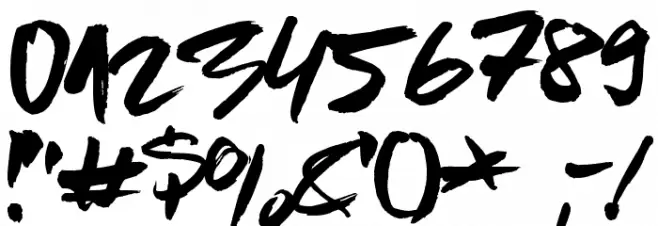 Brown Fox Font OTHER CHARS