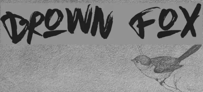 Brown Fox Font examples