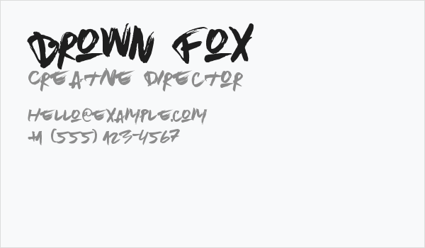 Brown Fox Business Card