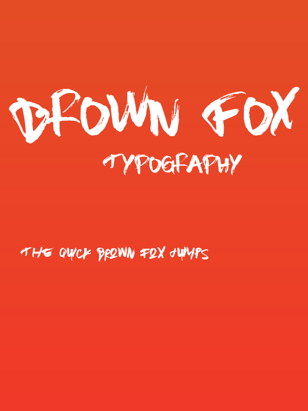 Brown Fox Poster