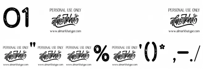 Brown House Stamp Font OTHER CHARS