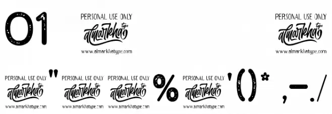 Brown House Stamp Font OTHER CHARS