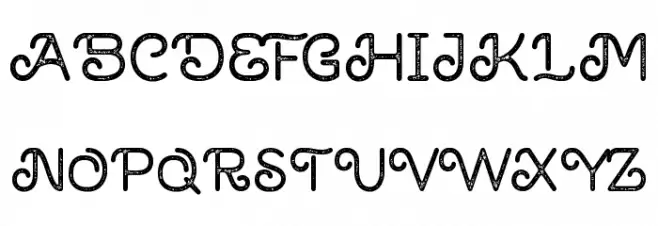 Brown House Stamp Schriftart Groß