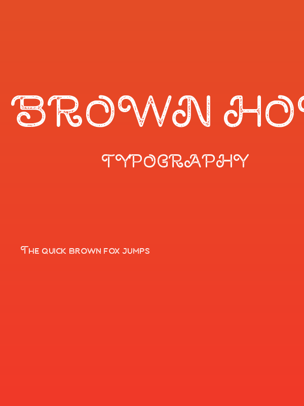 Brown House Stamp Poster