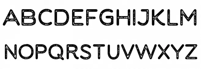 Brown House Stamp Caratteri MINUSCOLO