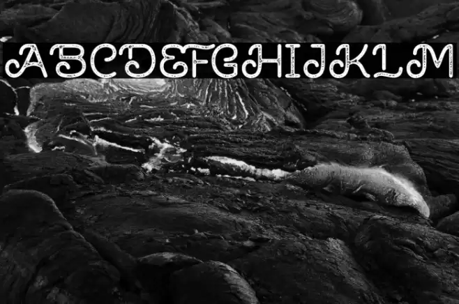 Brown House Stamp Font examples