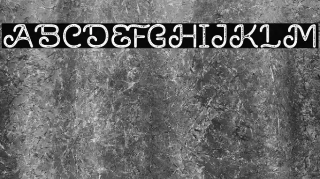 Brown House Stamp Font examples