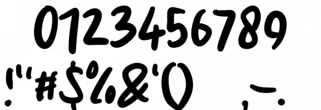 Brown Paper Font OTHER CHARS