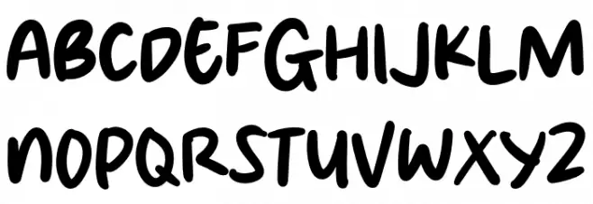 Brown Paper Schriftart Groß
