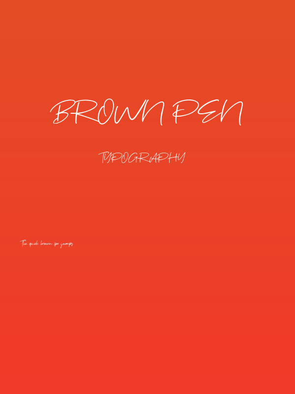 Brown Pen Poster