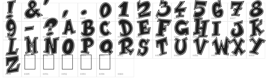 Brown Shoes Character Map
